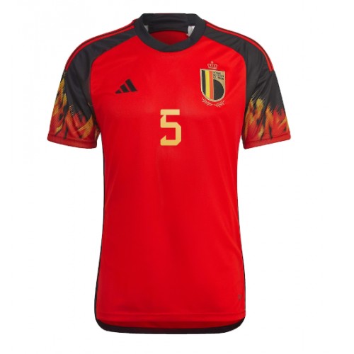 Belgia Jan Vertonghen #5 Hjemmedrakt VM 2022 Kortermet Belgia Jan Vertonghen #5 Hjemmedrakt VM 2022 Kortermet